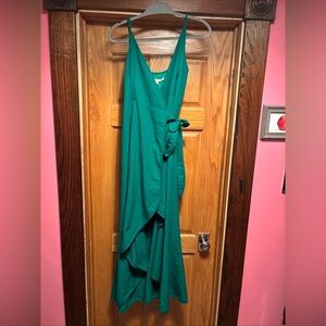 Hutch Green Wrap Dress